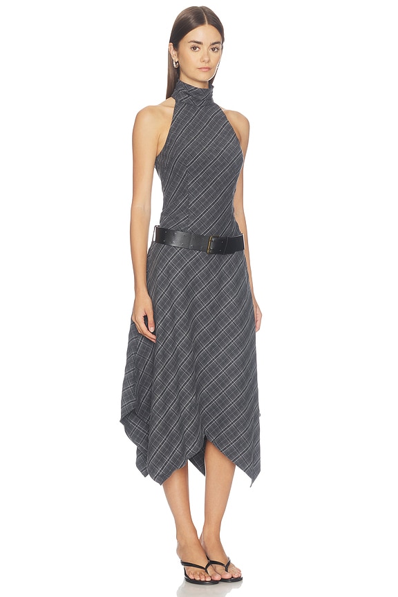 ALL THE WAYS Noa High Neck Midi Dress