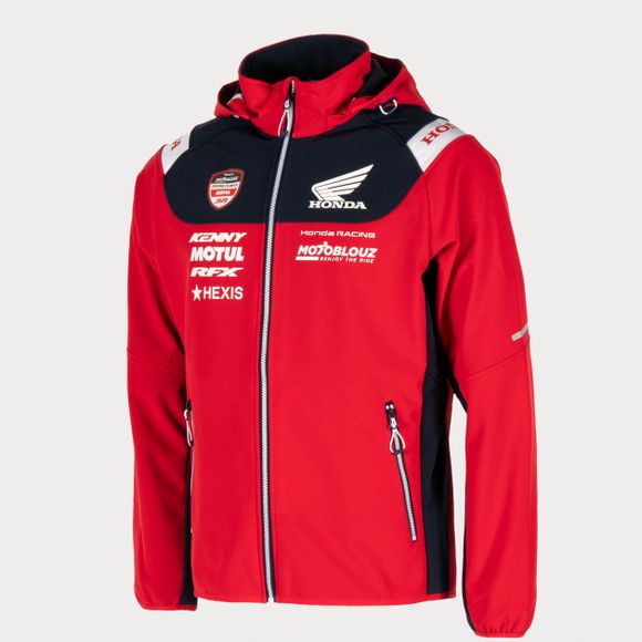 Softshell Honda Motoblouz SR RACING - Rouge / BleuRef : HSR0008
