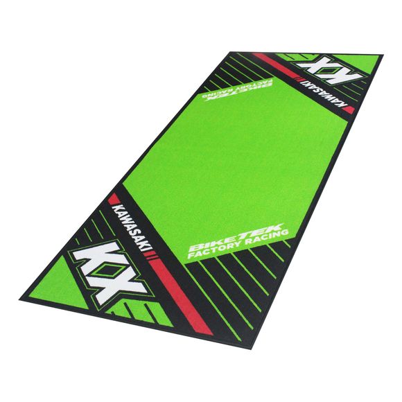 Environmental mat BIKETEK MOTO SERIES 6 KAWASAKI KX 190x80cm Universal - Green / BlackRef: BKT0040 / GRGMAT83