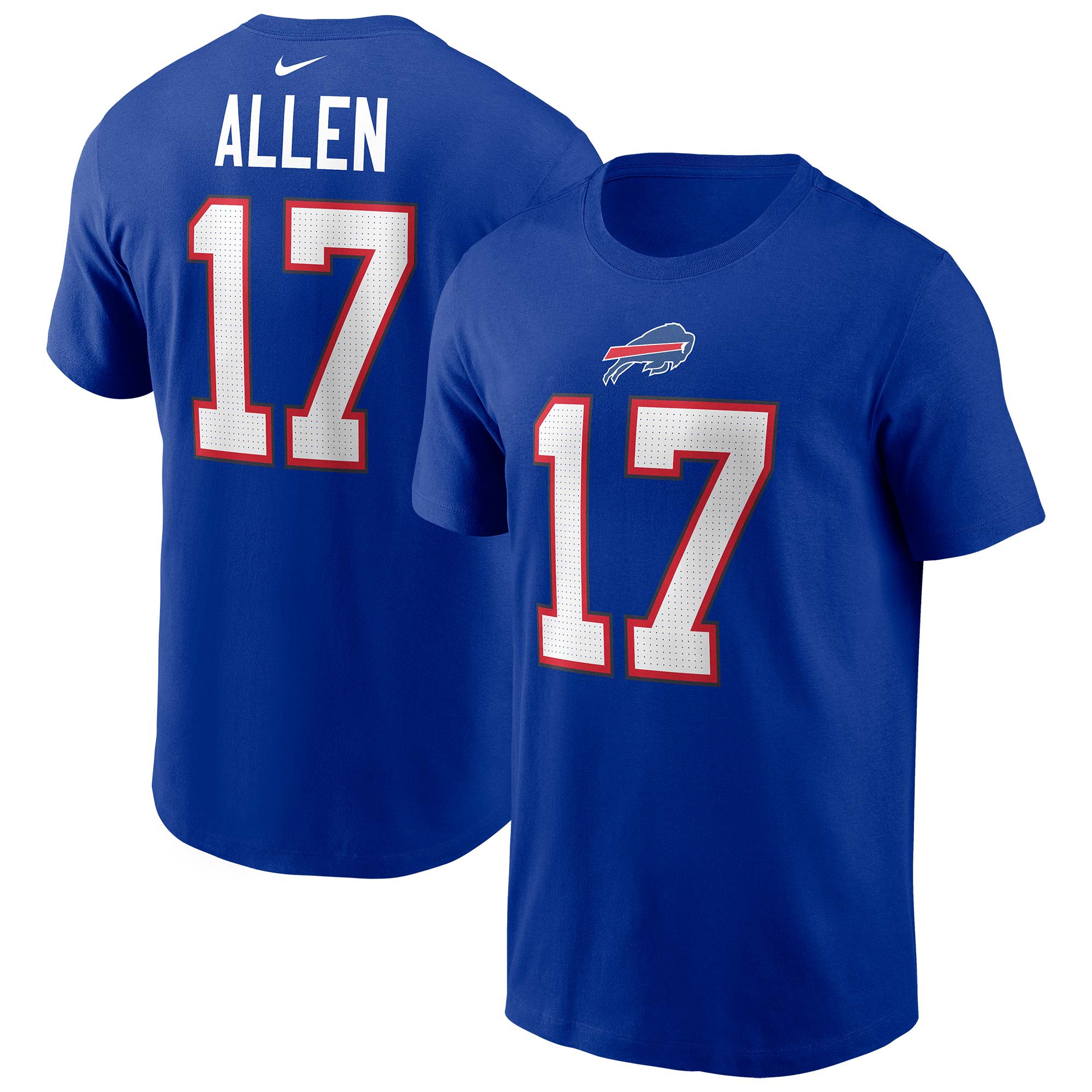 Josh Allen #17 Buffalo Bills Nike Player NFL T-Shirt Blue
