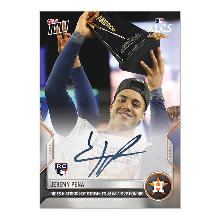 On-Card Auto # to 99 - Jeremy Peña - 2022 MLB TOPPS NOW® Card 1132A