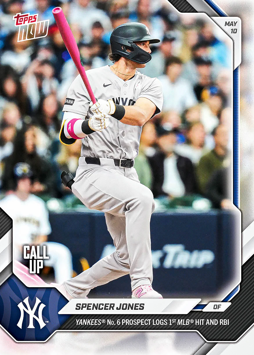 Spencer Jones - 2026 MLB Topps NOW® - Card 186