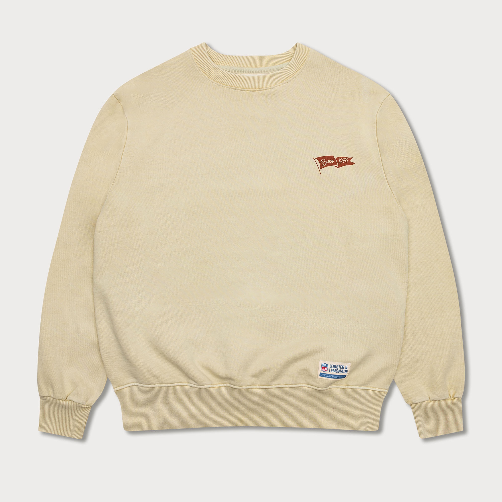 Tampa Bay Buccaneers L&L '96 Classics NFL Crewneck Sweater Cream