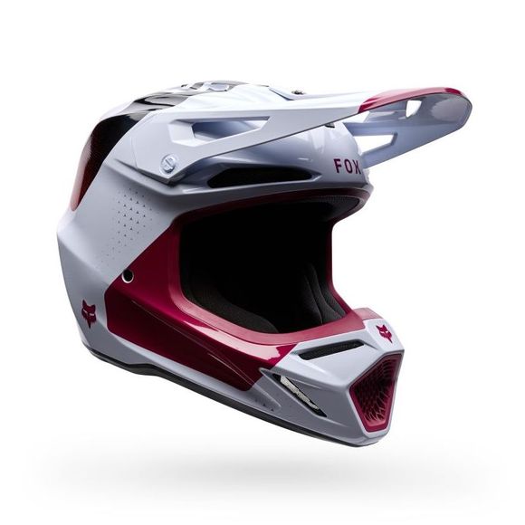 Fox V3 TINE 2026 cross helmet - Red / WhiteRef: FX6544