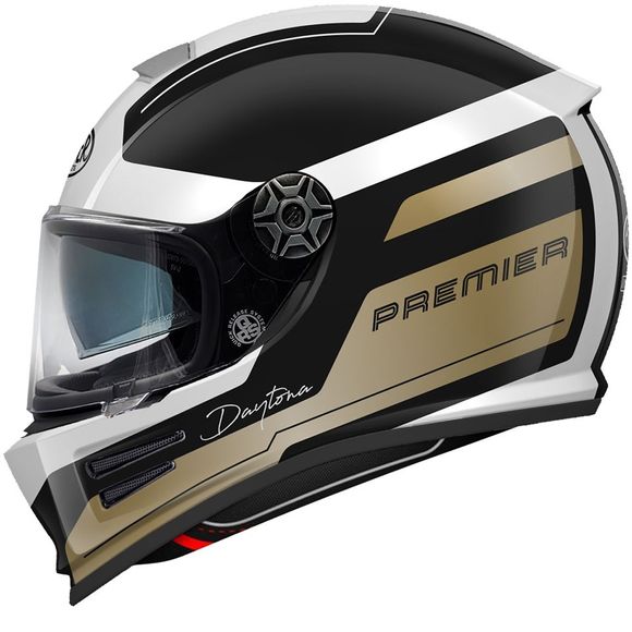 Premier COMMANDER DA Full Face Helmet - Black / WhiteRef: PE0488