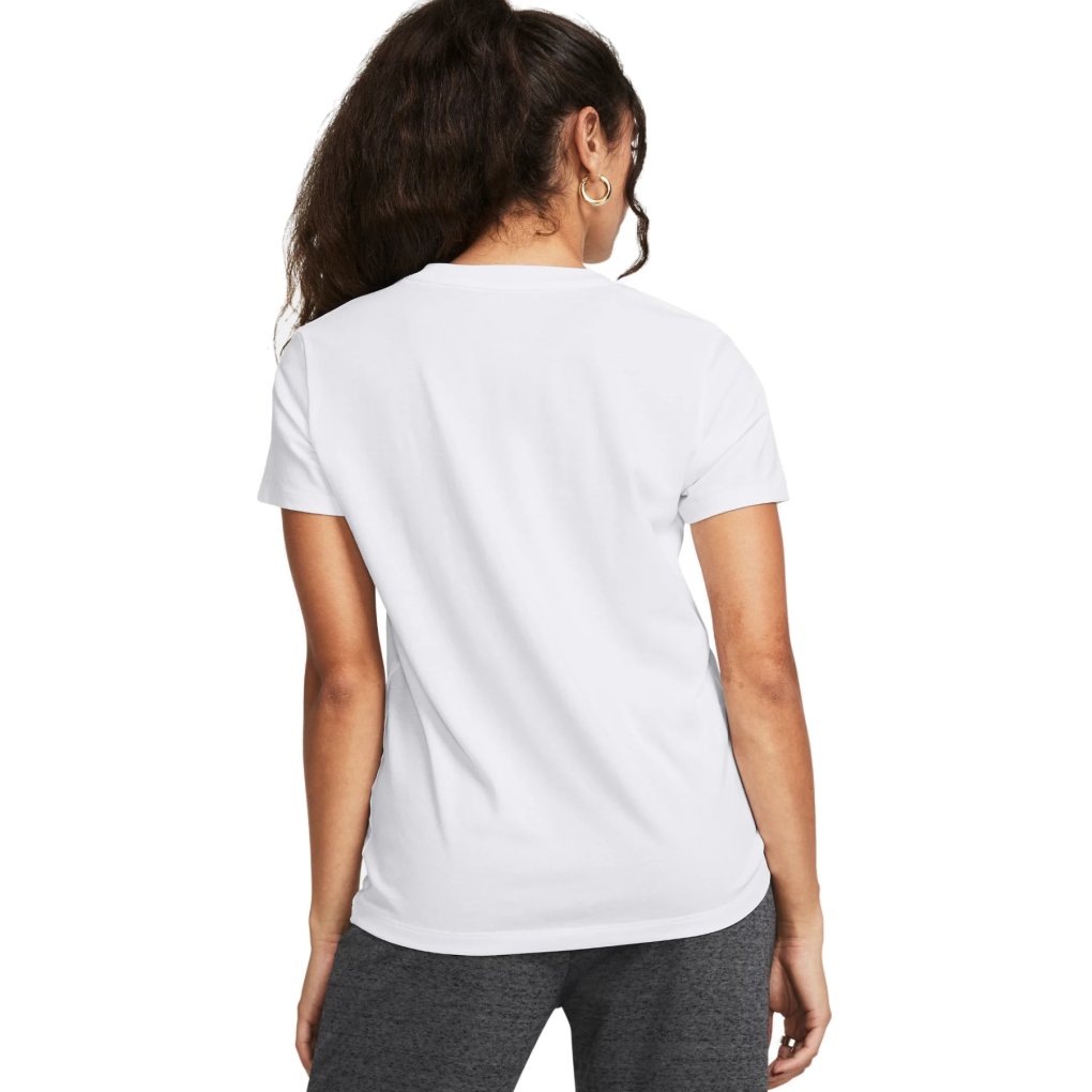Under Armour UA Rival Core Short Sleeve Shirt Women - White/Black