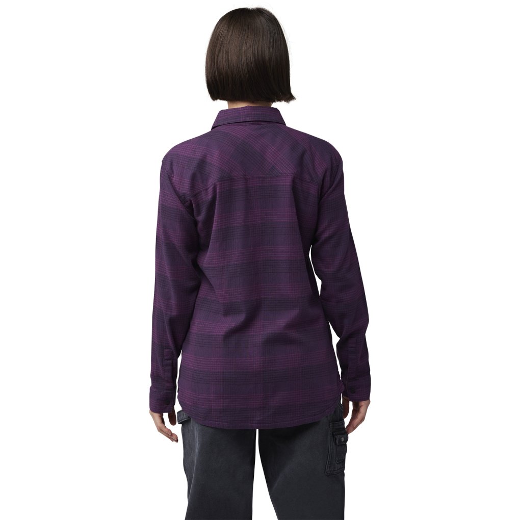 FOX Survivalist Stretch Flannel Shirt Women - dark purple