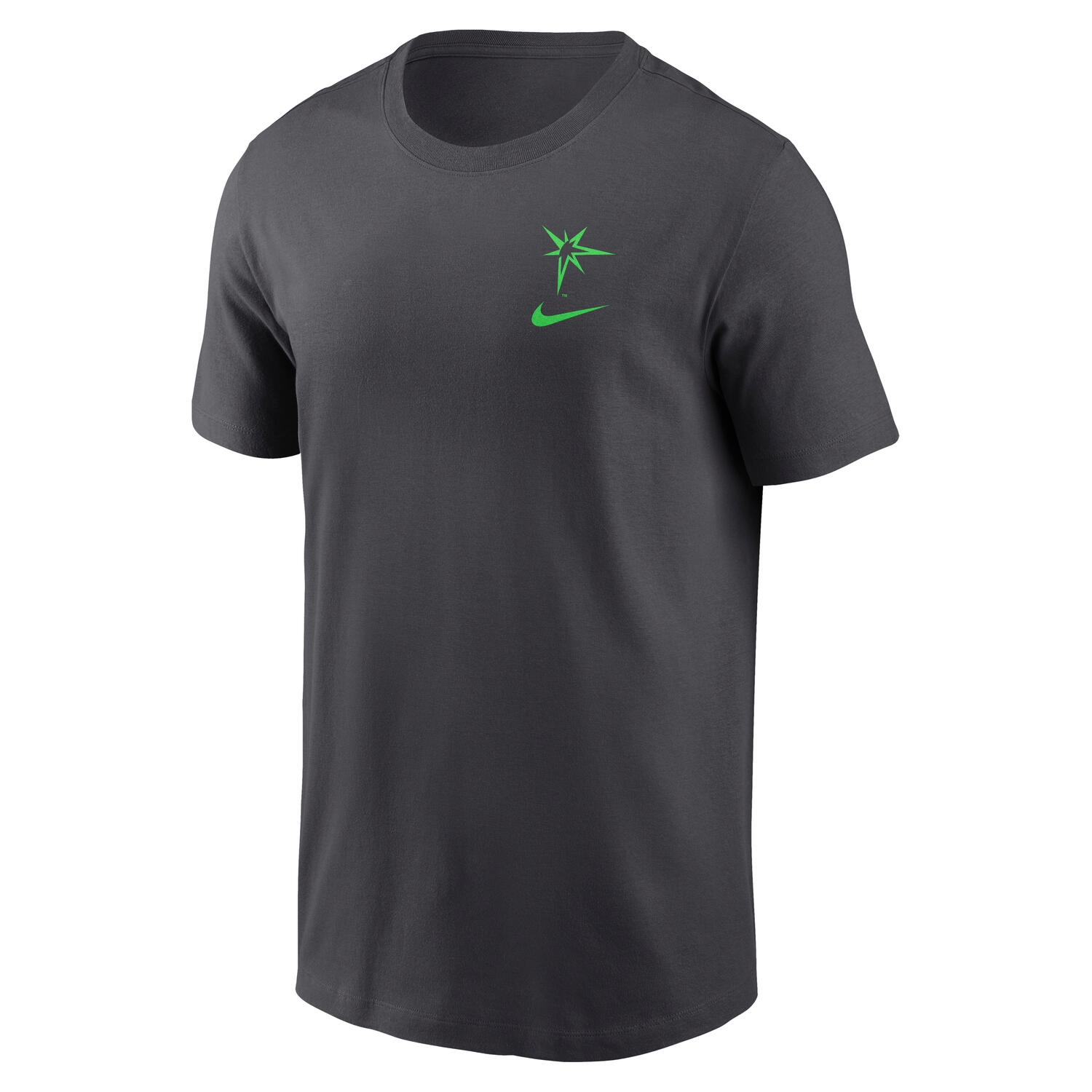 Tampa Bay Rays City Connect 2-Hit Nike Cotton T-Shirt Anthracite