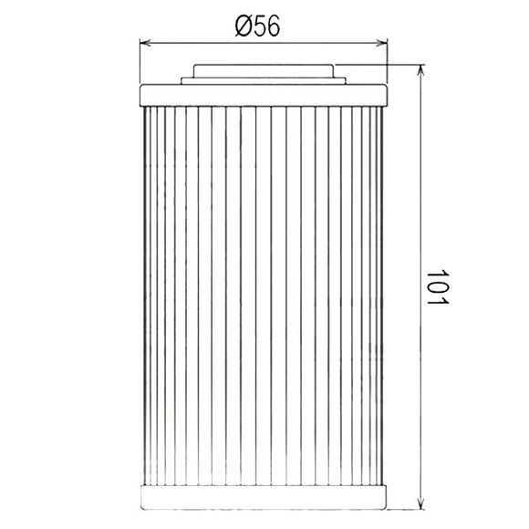 Filtre à huile HifloFiltro HF564 Type origineRef : H564 / 07120213