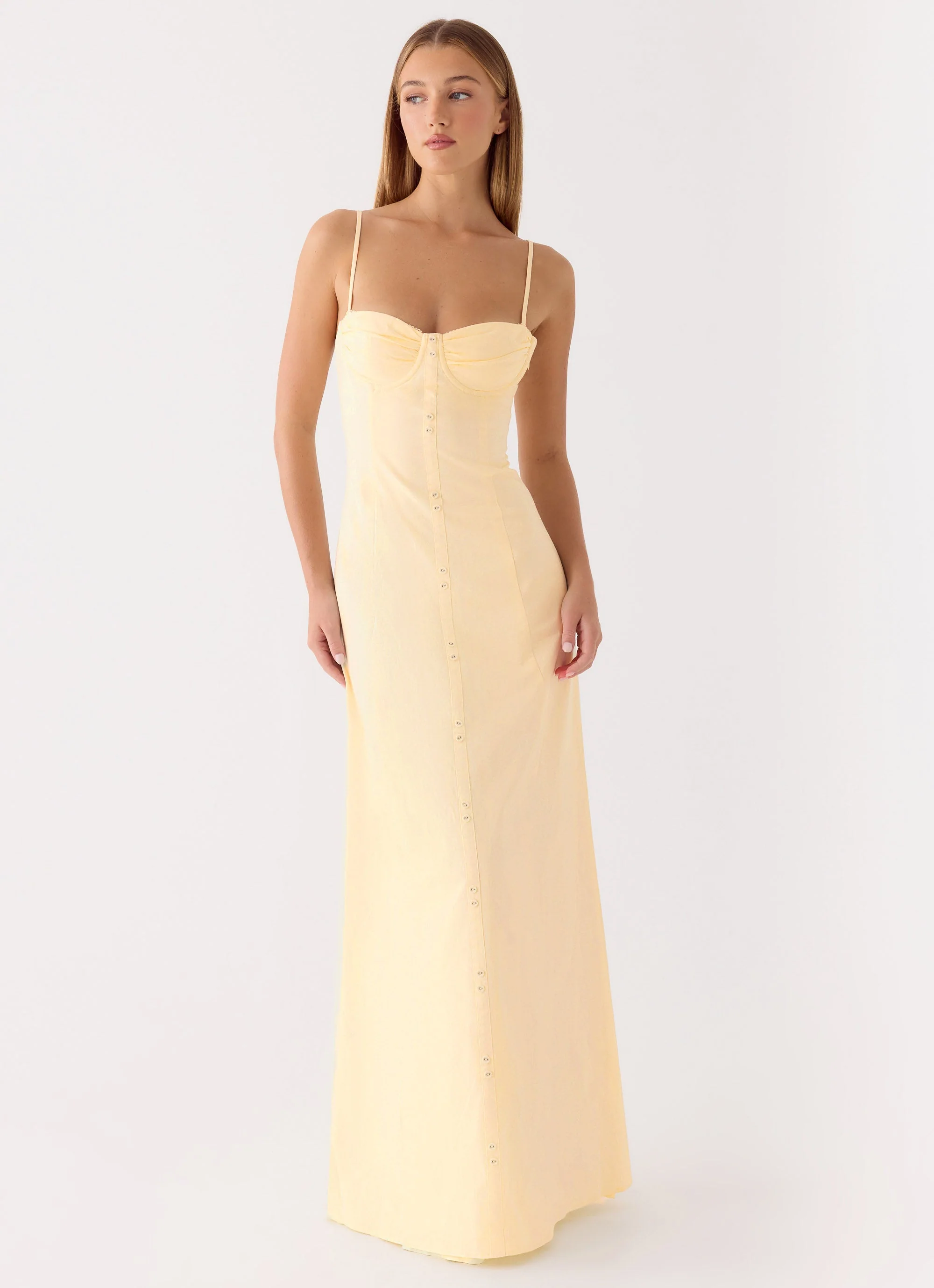 Samah Maxi Dress - Lemon