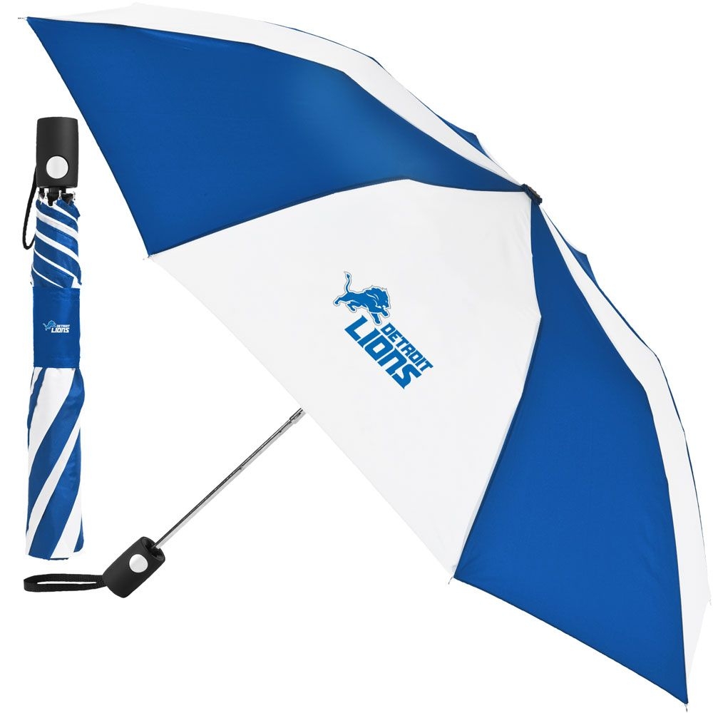 Detroit Lions Auto Folding NFL Umbrella