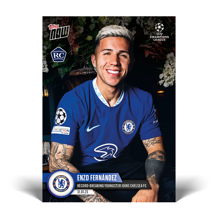 Topps UK - Record-breaking youngster joins Chelsea FC - UCL TOPPS NOW® Card #74