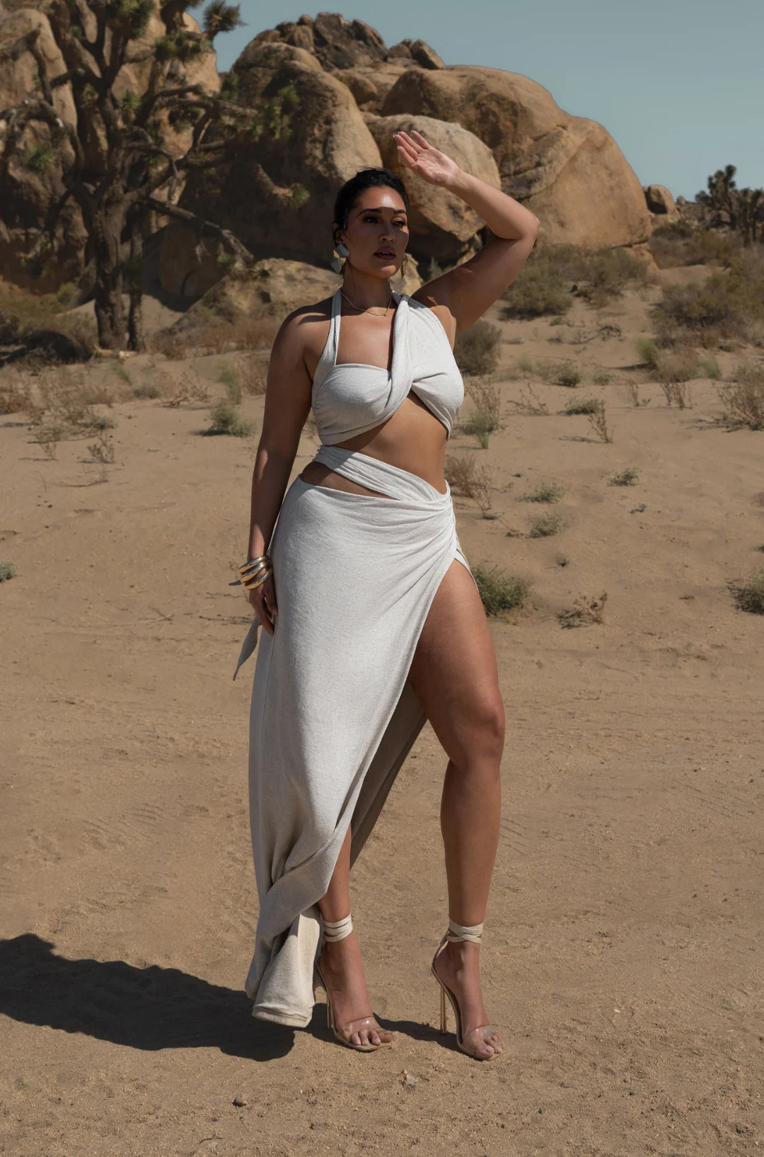 Natural New Age Two Piece Skirt Set