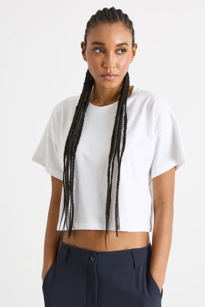 Boxy T-shirt - WHITE