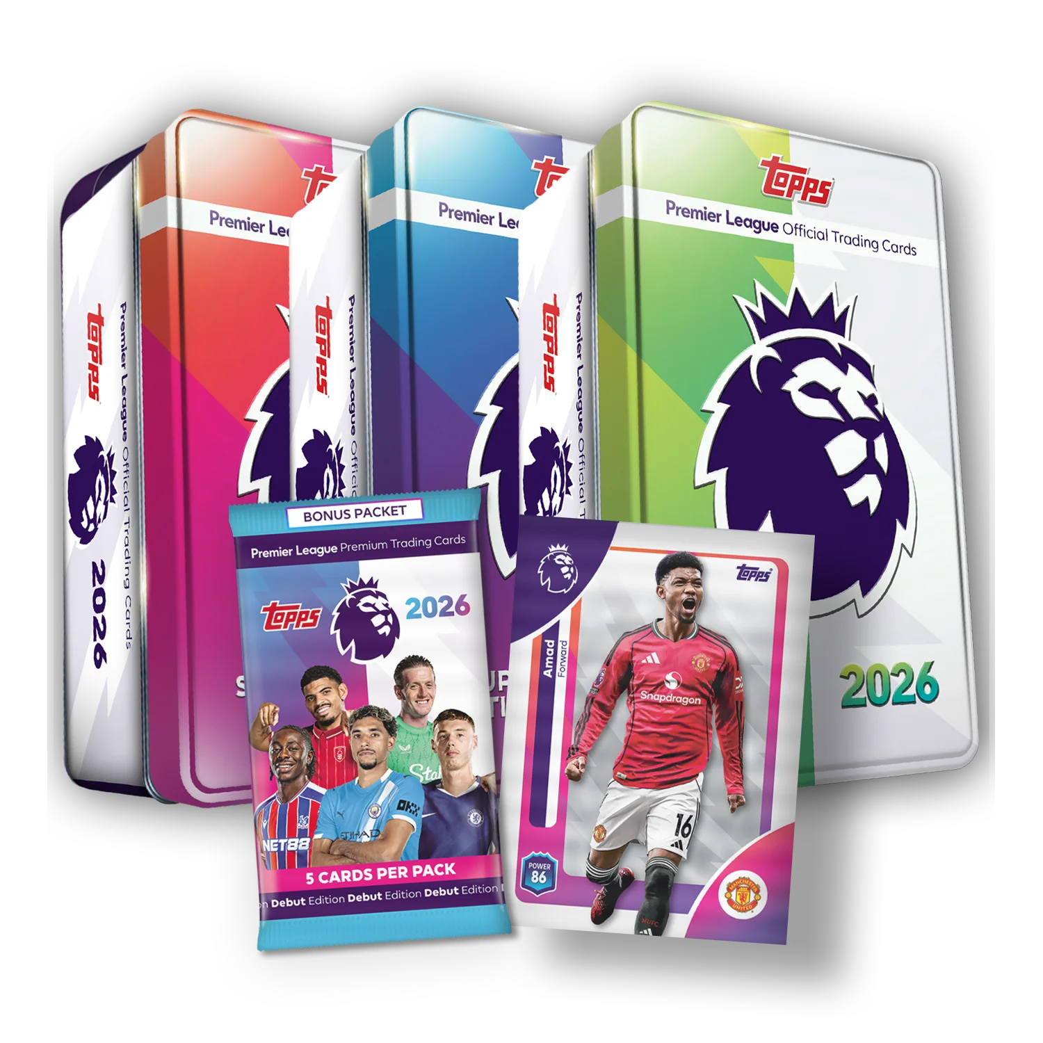 Topps Premier League 2026 - Debut Edition - Super Tin Parallel Bundle