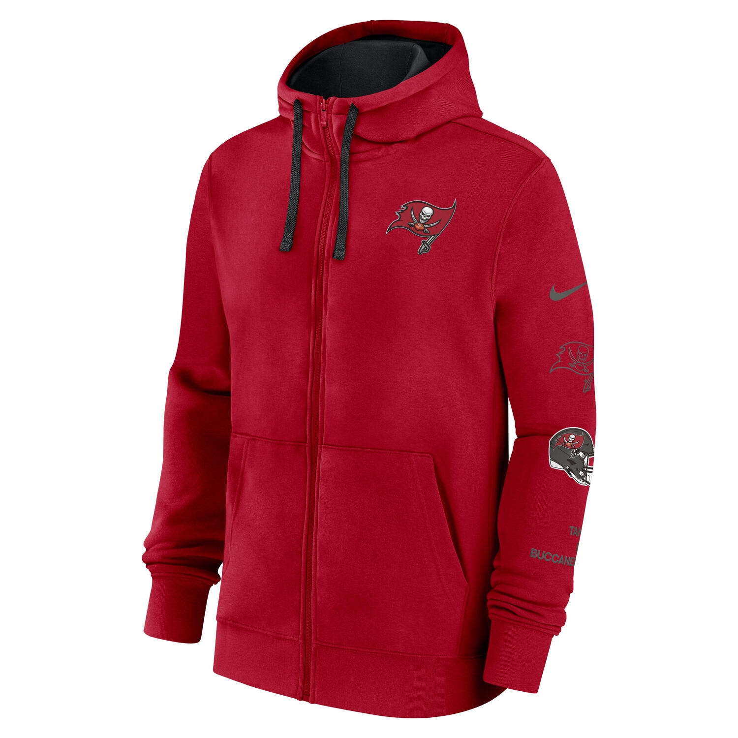 Tampa Bay Buccaneers Full-Zip Nike Club Fleece Hoodie Red