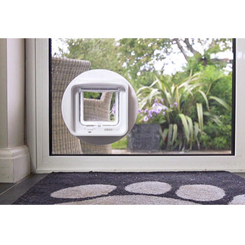 Sureflap Cat Flap Mounting Adapter - Grey/white