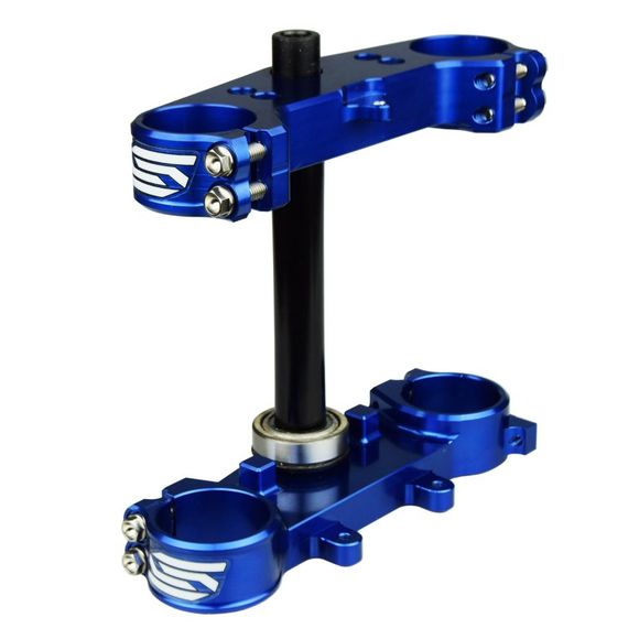 Tés de fourche Scar Triple Clamps - Offset 25mm - BleuRef : SCR0267 / S1422
