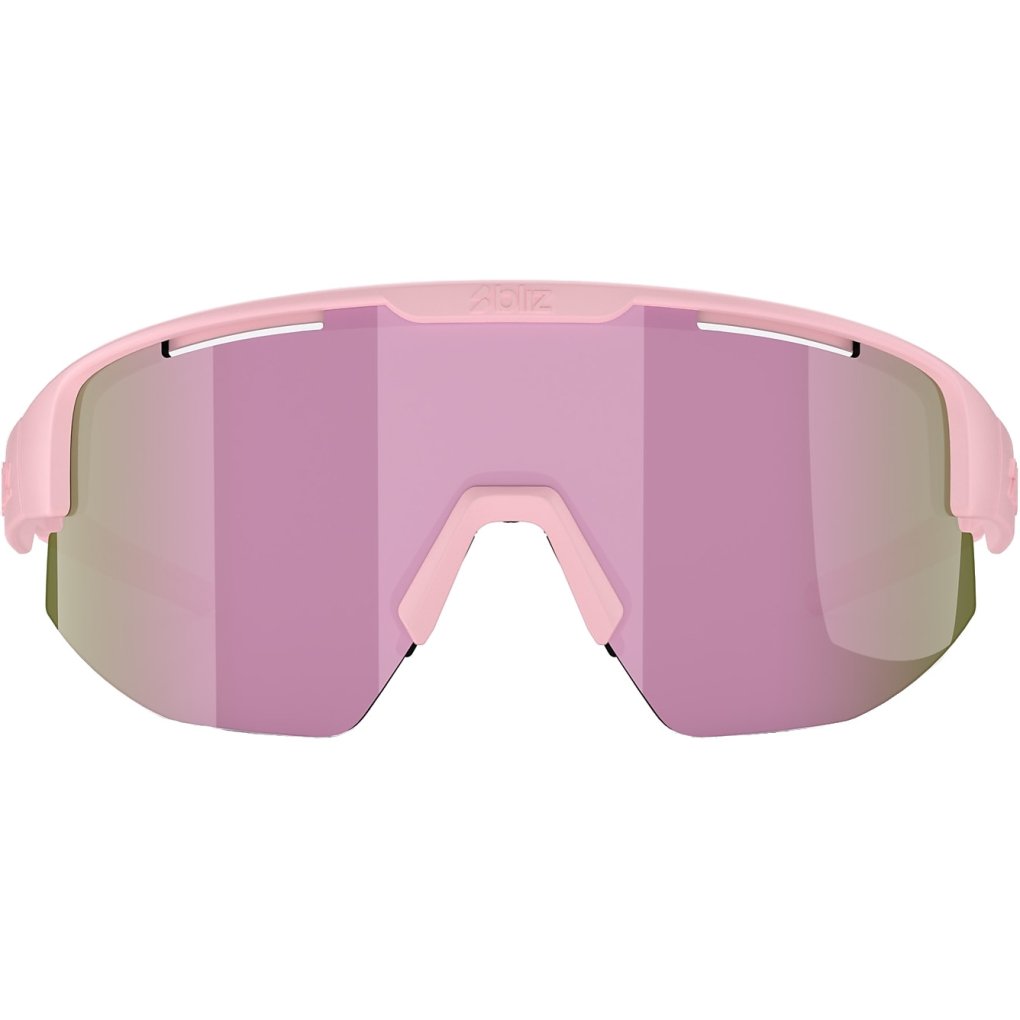 Bliz Matrix Small Glasses - Matt Powder Pink - Brown Rose Multi
