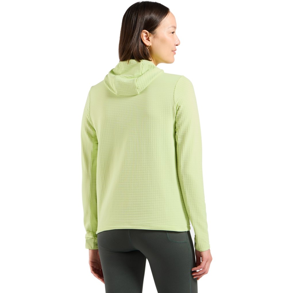 Odlo Essentials Thermal Hooded Running Mid Layer Women - shadow lime