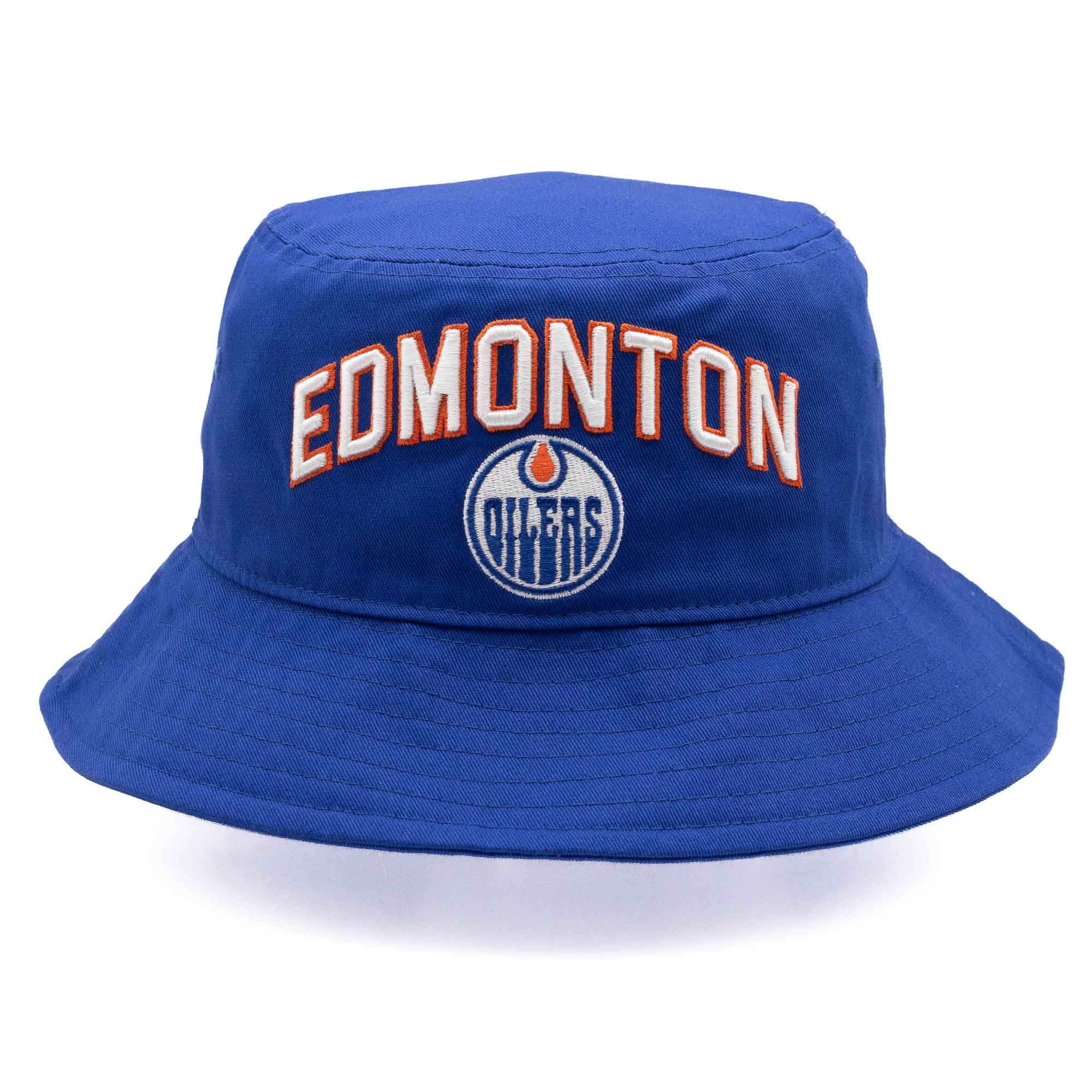 Edmonton Oilers Starter Slapshot NHL Bucket Hat Blue