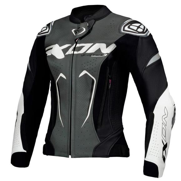 Moto Jacket Ixon Vortex 3 Lady - Black / GrayRef: ix1741-c12293