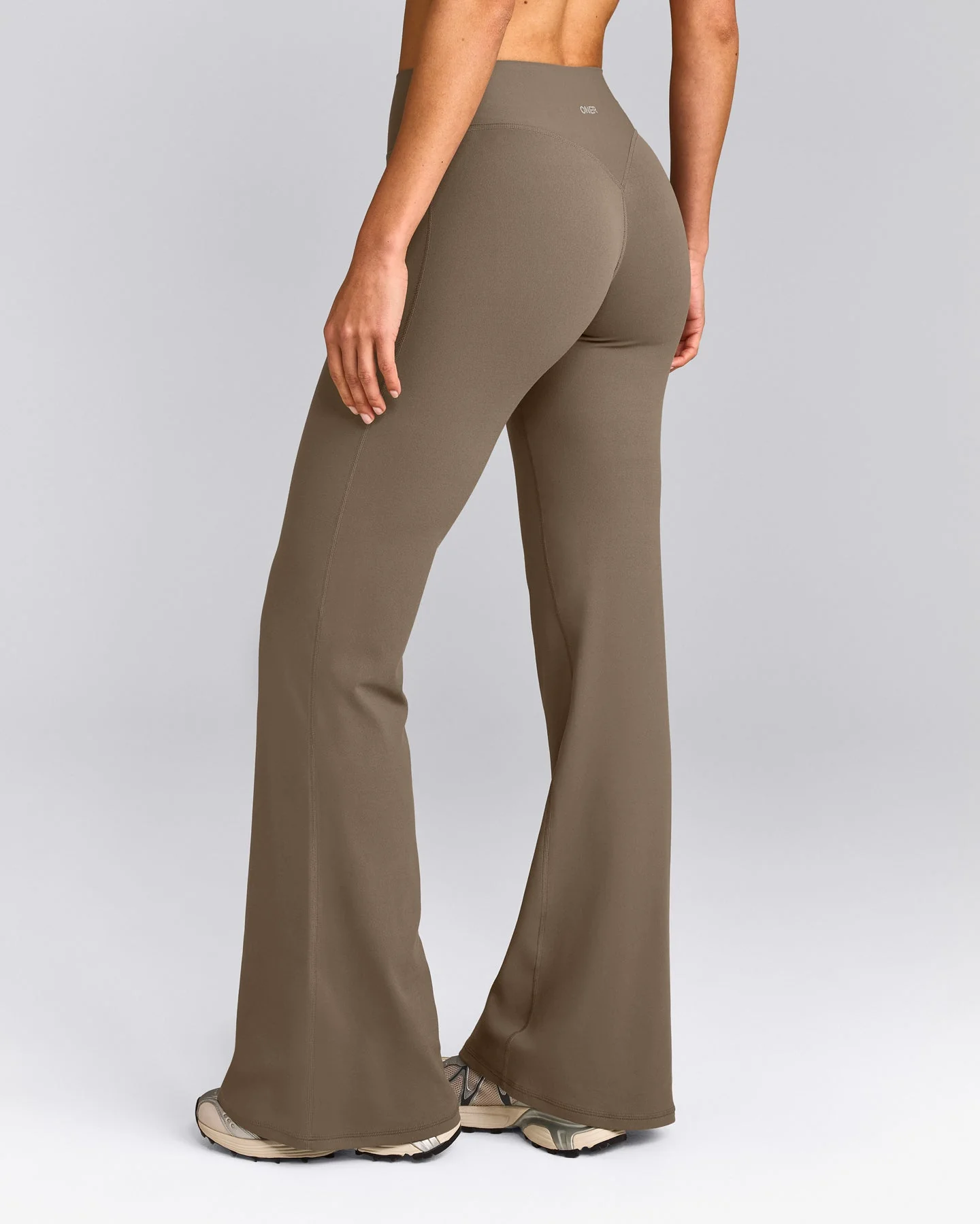 SoftMotion™ Flared Bottoms with Grey Logo | Moss Brown