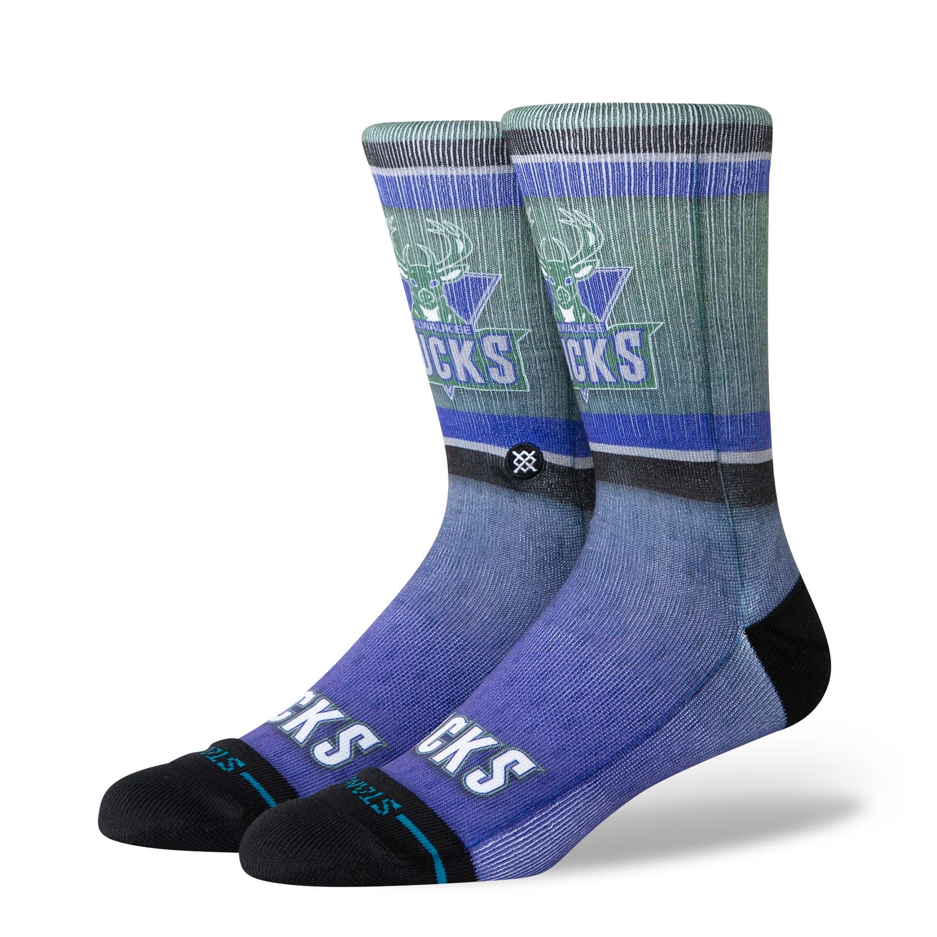 Milwaukee Bucks Hardwood Classics NBA Crew Socks
