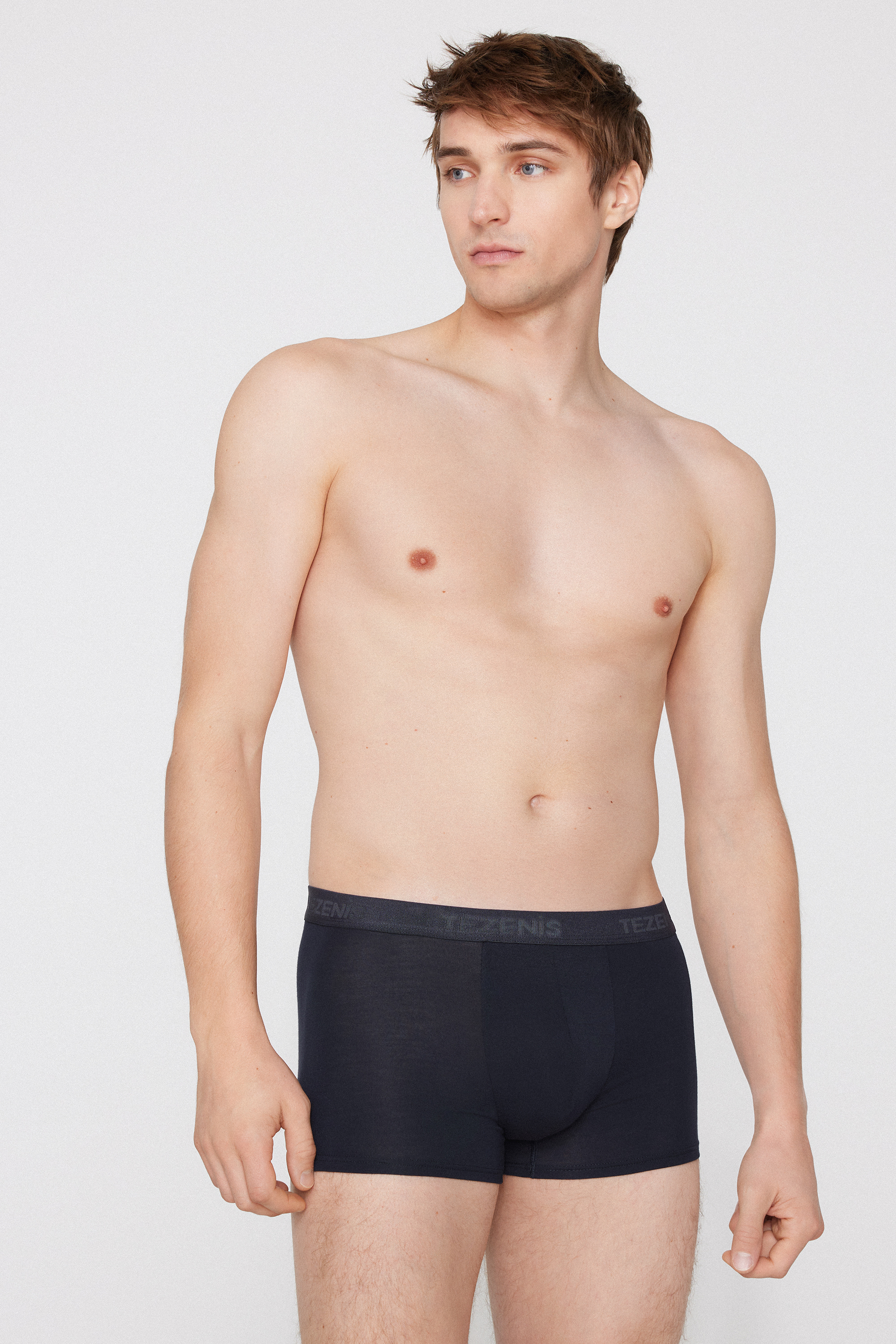 Stretch Viscose Boxers with Logo Elastic