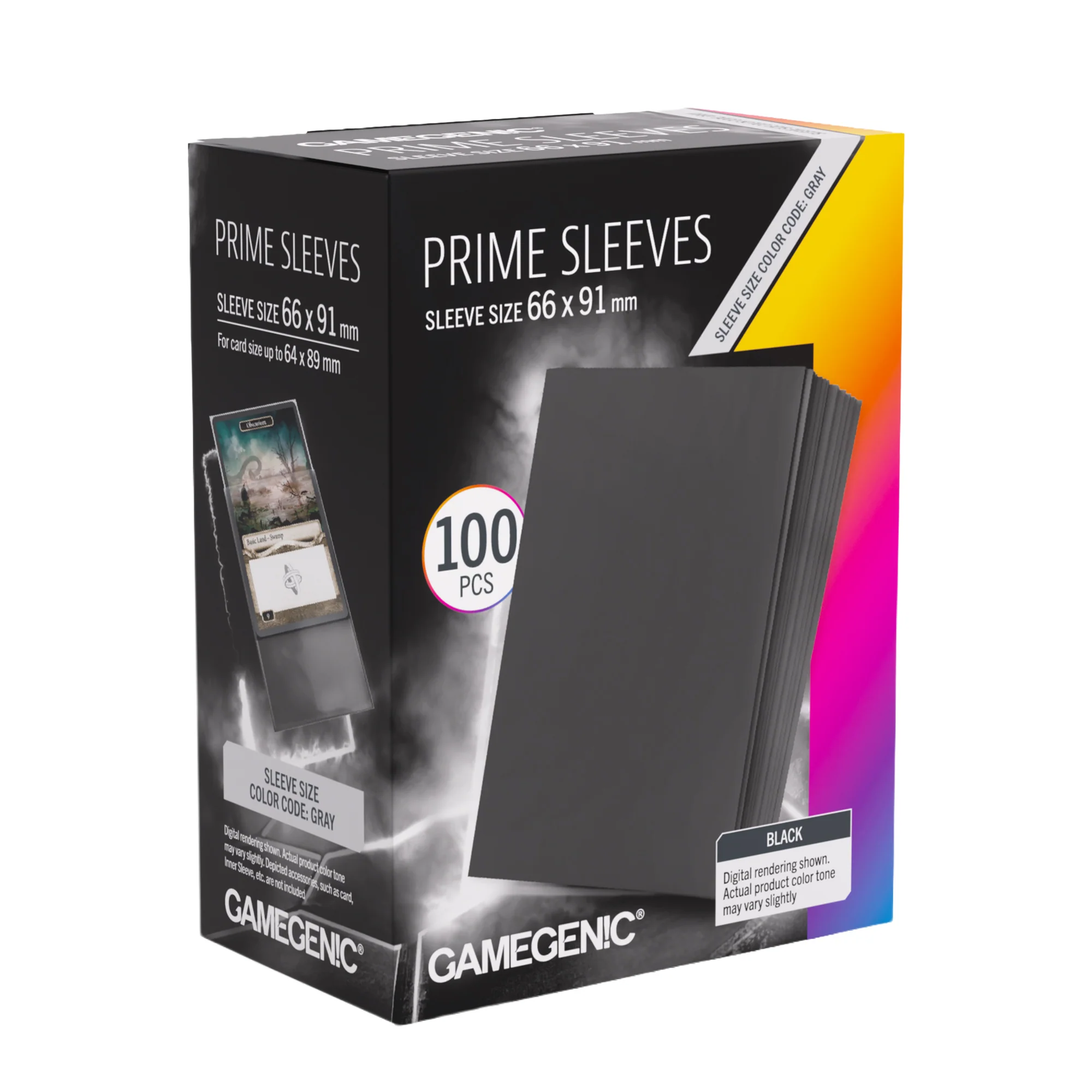 Prime Sleeves Black 66x91