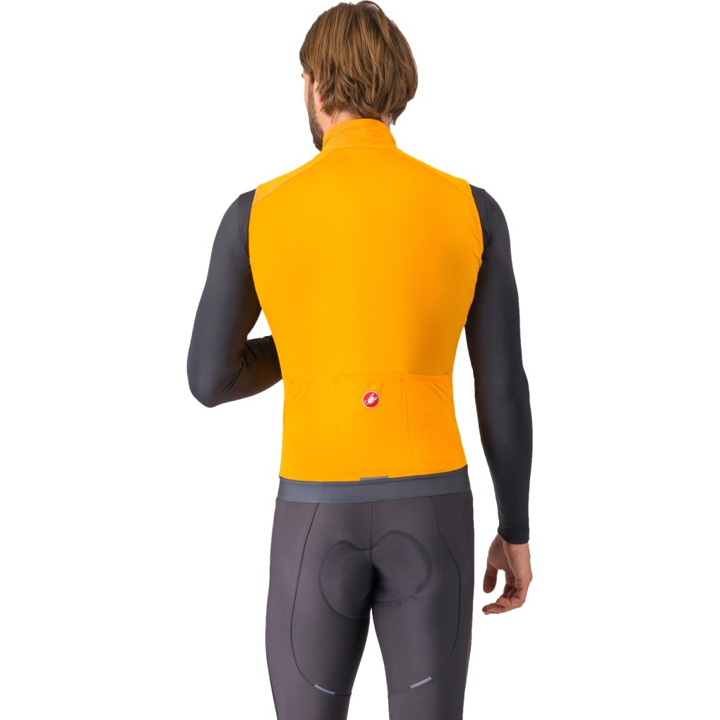 Castelli Espresso Vest Men - vivid orange/dark grey 863