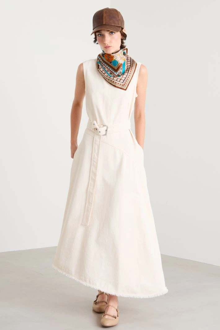 Cotton bull dress - CREAM