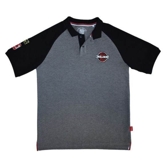Bol d'Or RAGLAN CORPO Polo Shirt - Gray / BlackRef: BDO0009