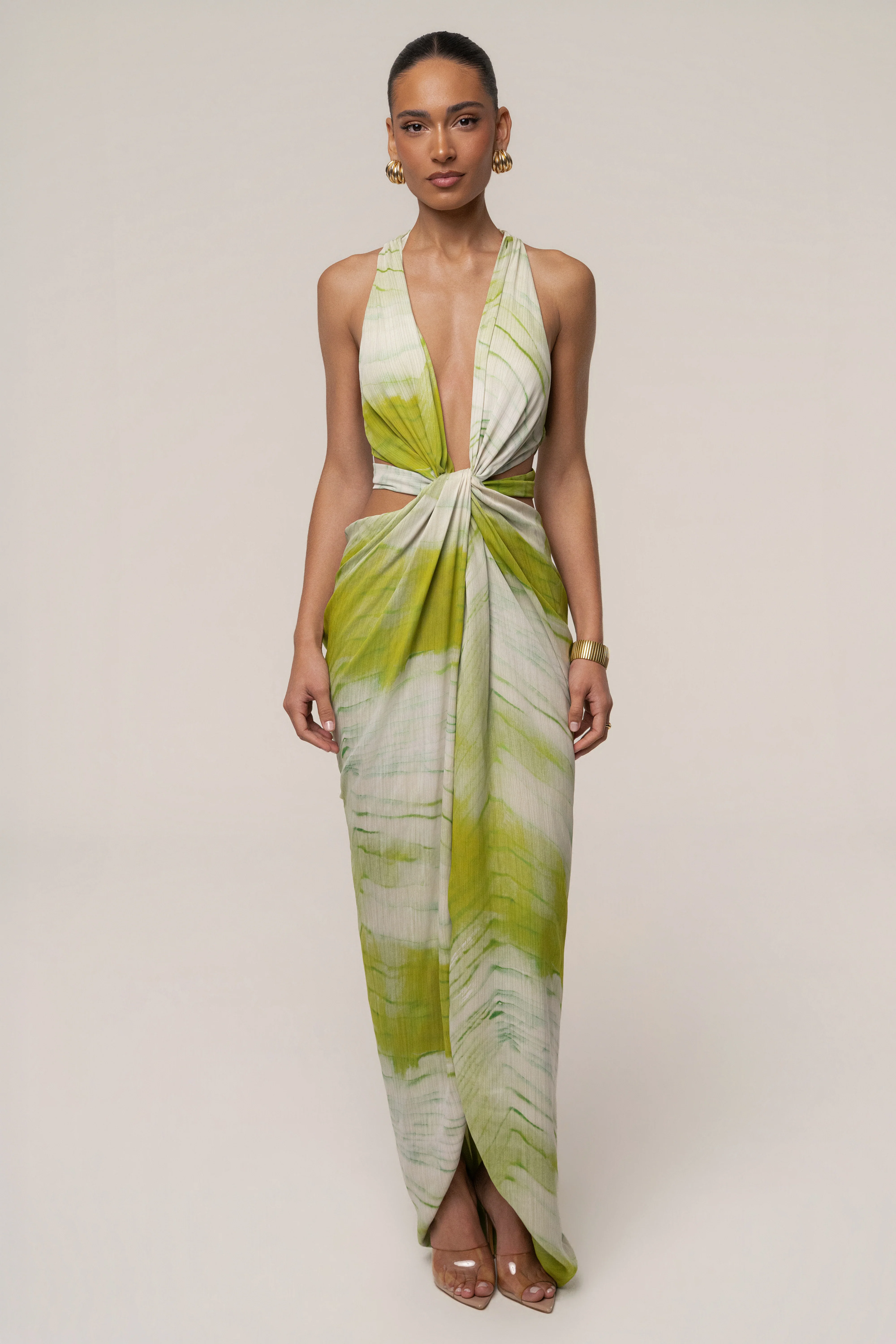 Lime Coastline Maxi Dress