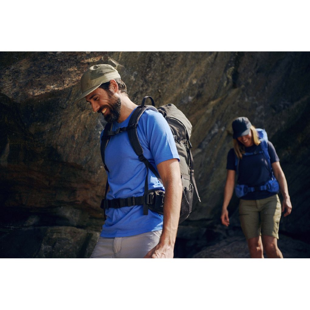 Fjällräven Abisko Wool Shortsleeve Shirt Men - ochre