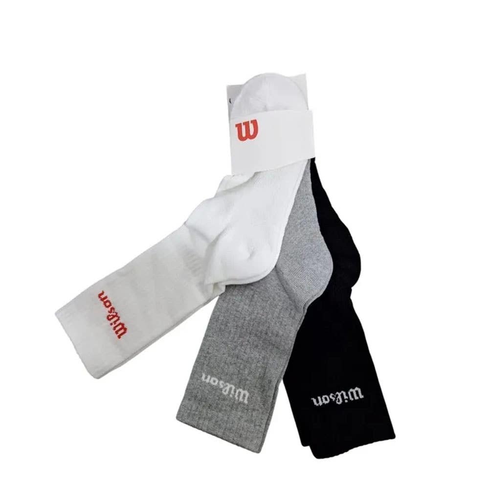 3 PACK WILSON CREW LOGO MULTI SOCKS