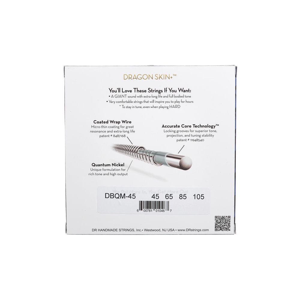 DR Strings Dragon Skin+ DBQM