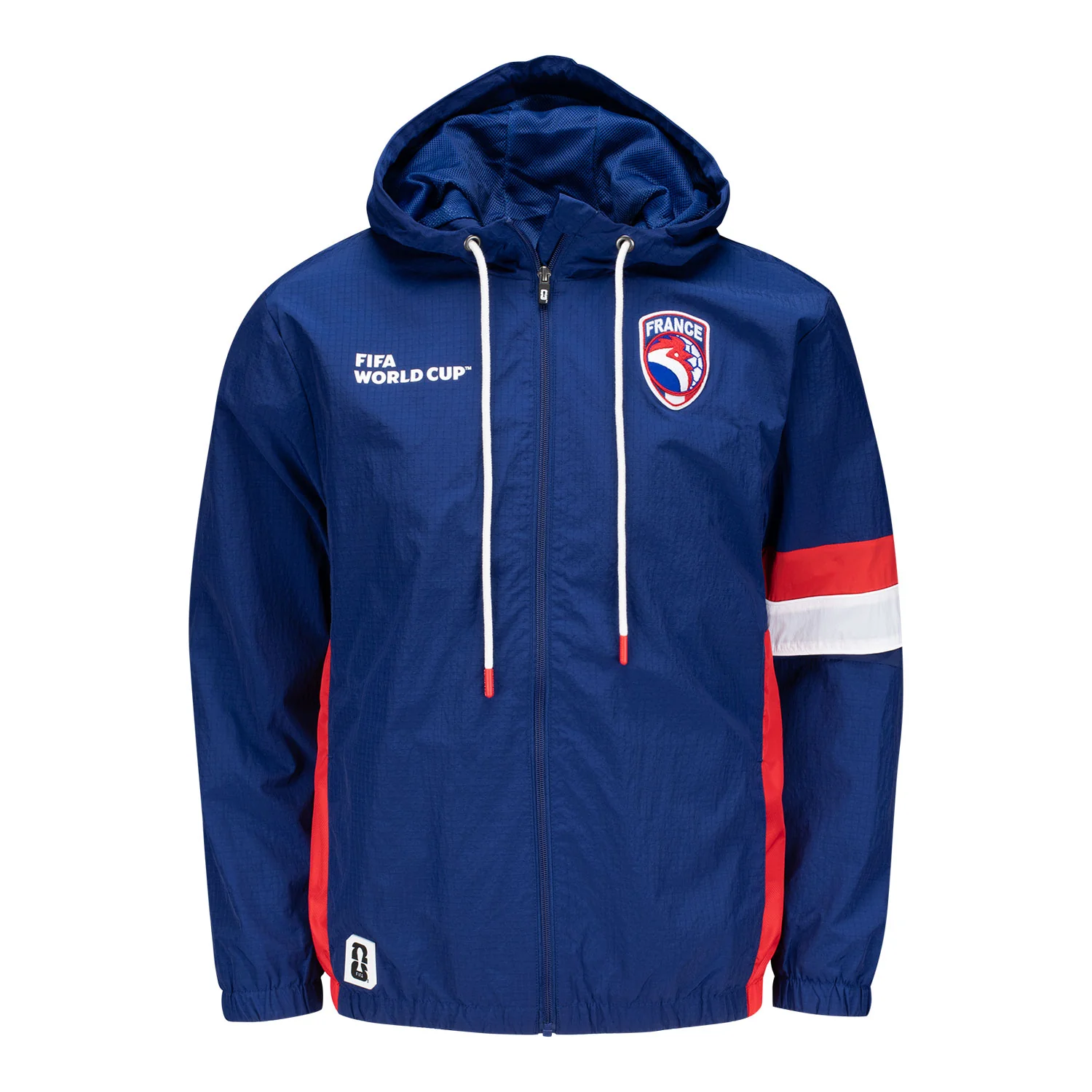 2026 Soccer Fan Collection France Packable Windbreaker - Unisex