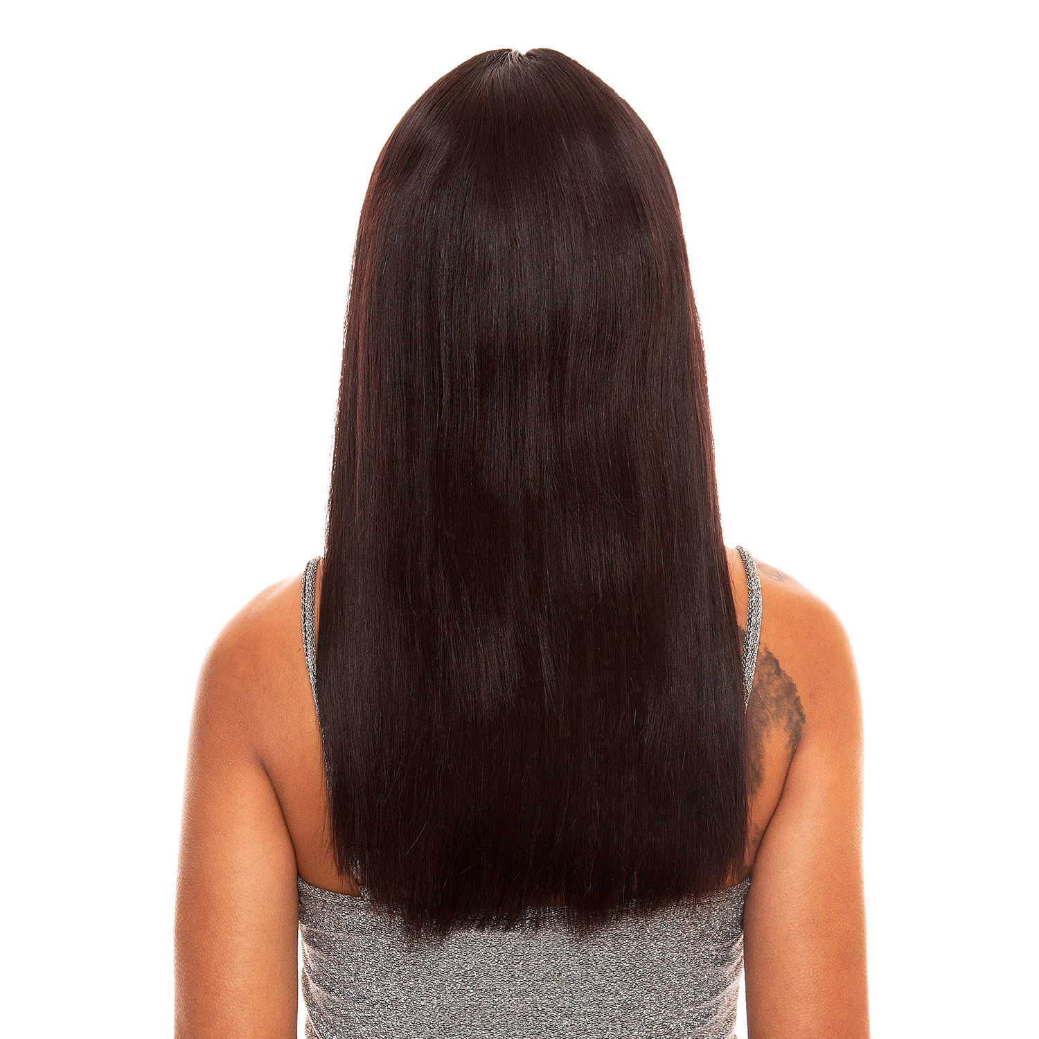 The Wig Brazilian Virgin Remy Human Hair Wig Black Pink HHBW Cleo 18