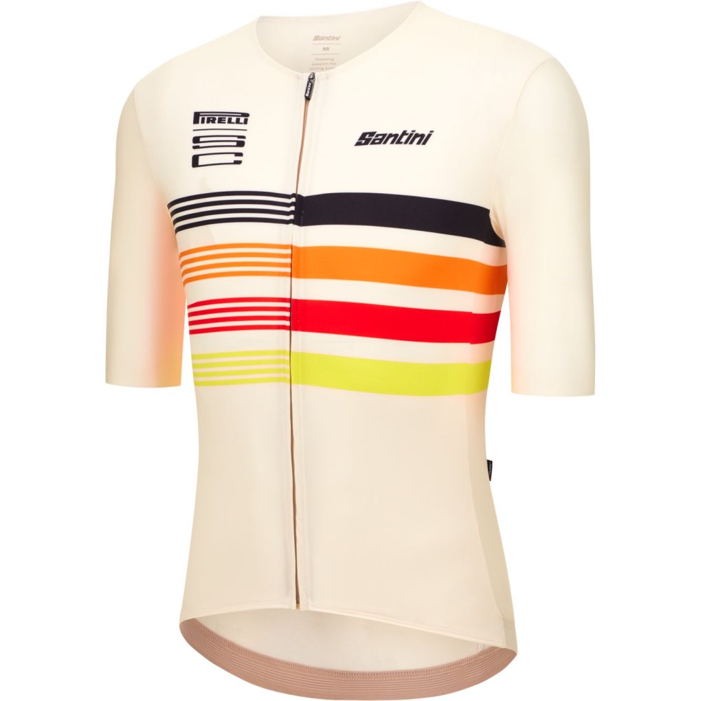 Santini Pirelli Sport Club Jersey Tape Unisex RE94075CTAPE - white BI