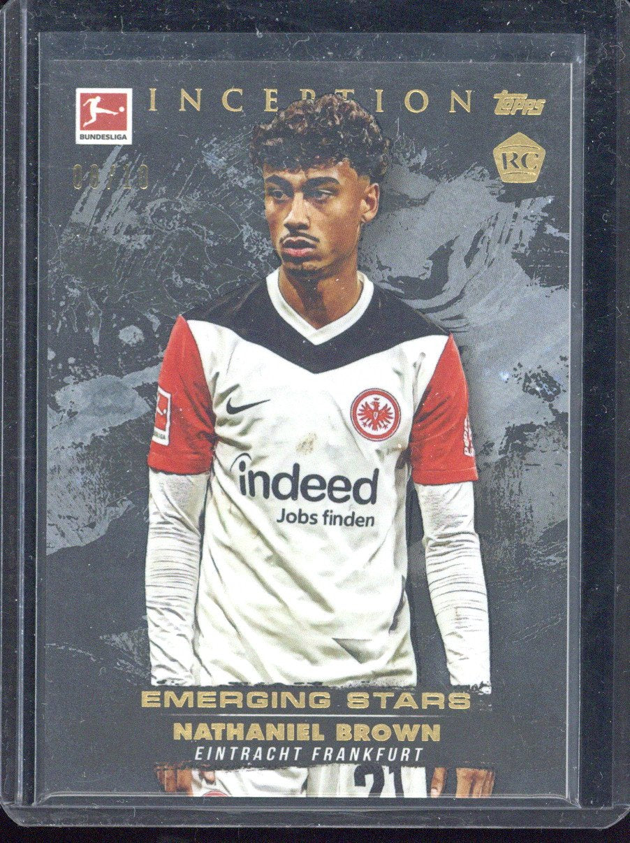 2025 Topps Inception Bundesliga Nathaniel Brown RC /10