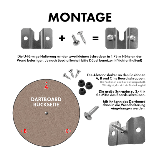 XQMax Steel Dartboard Wall Mount