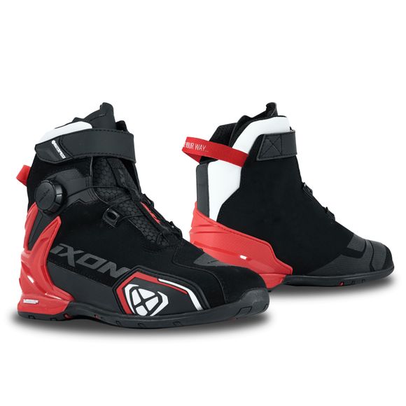 Ixon Bull 2 ​​Waterproof - Black / White Motorcycle SneakersRef: IX1986