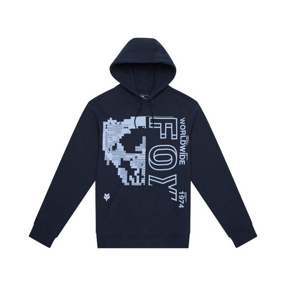 Sweat Fox IMAGE SKULL FLEECE PO - Bleu / BlancRef : FX5223