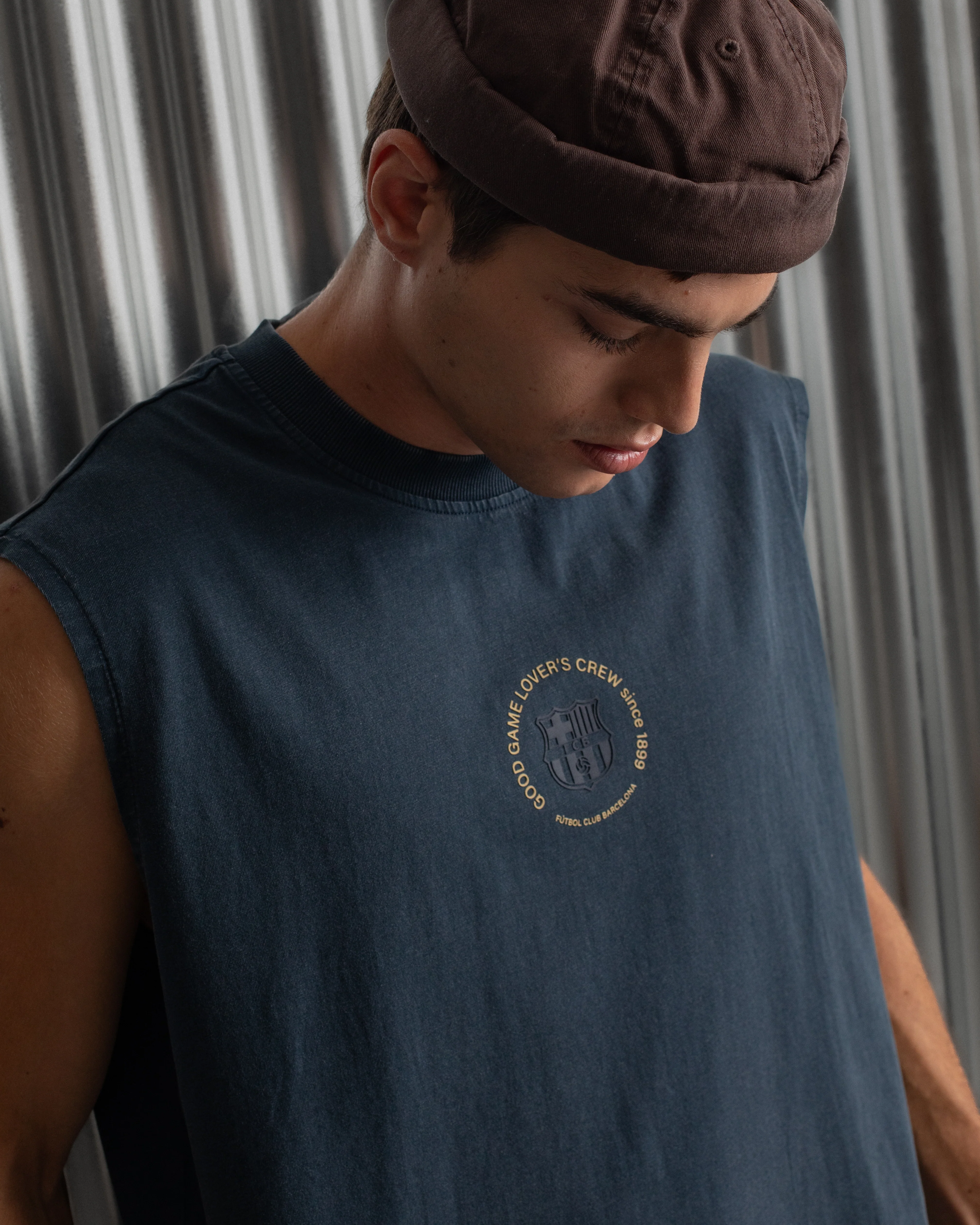 Tank Top Navy Barça Essentials