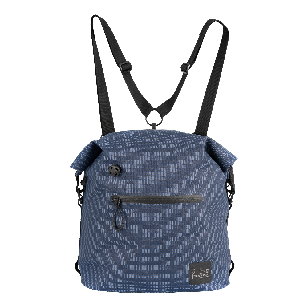 Brompton Borough Waterproof Roll Top Bike Bag - 9L - navy