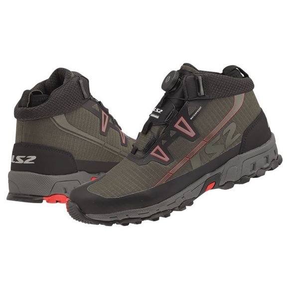 Ls2 Trekker Motorcycle Sneakers - GreenRef: LS1408