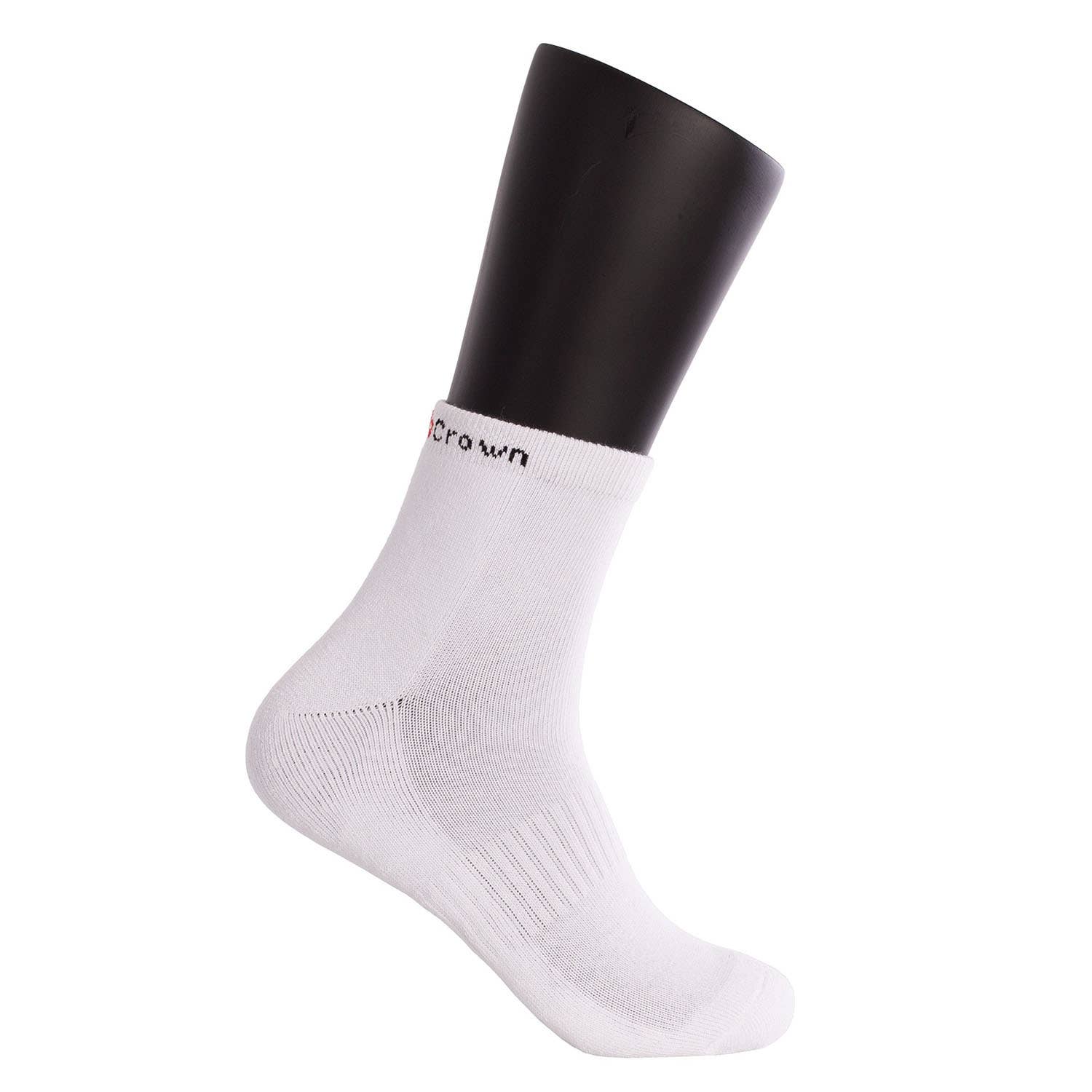 BLACK CROWN PRO ANKLE SOCKS WHITE