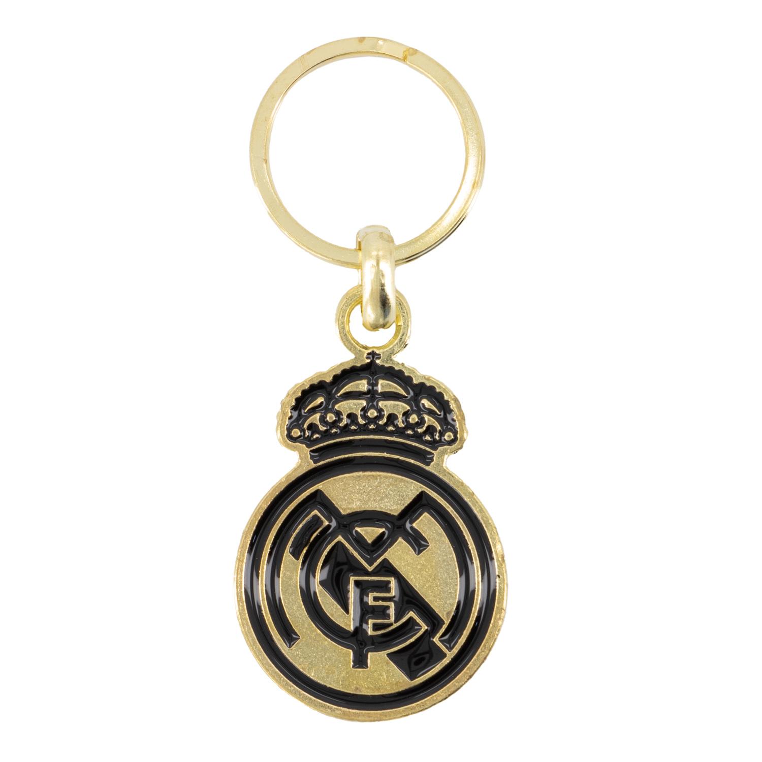 Keyring Crest Gold-Black Real Madrid
