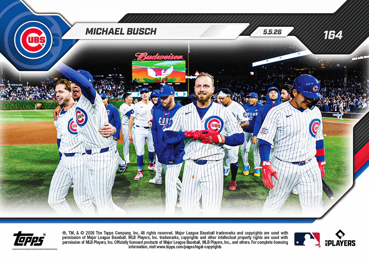Michael Busch - 2026 MLB Topps NOW® - Card 164 - PR: 531